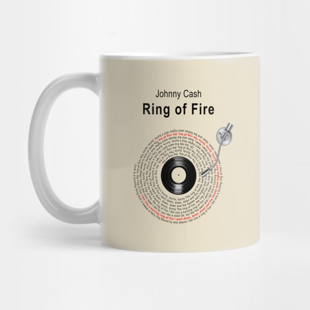 RINGS OF FIRE LYRICS ILLUSTRATIONS by Vansa Design